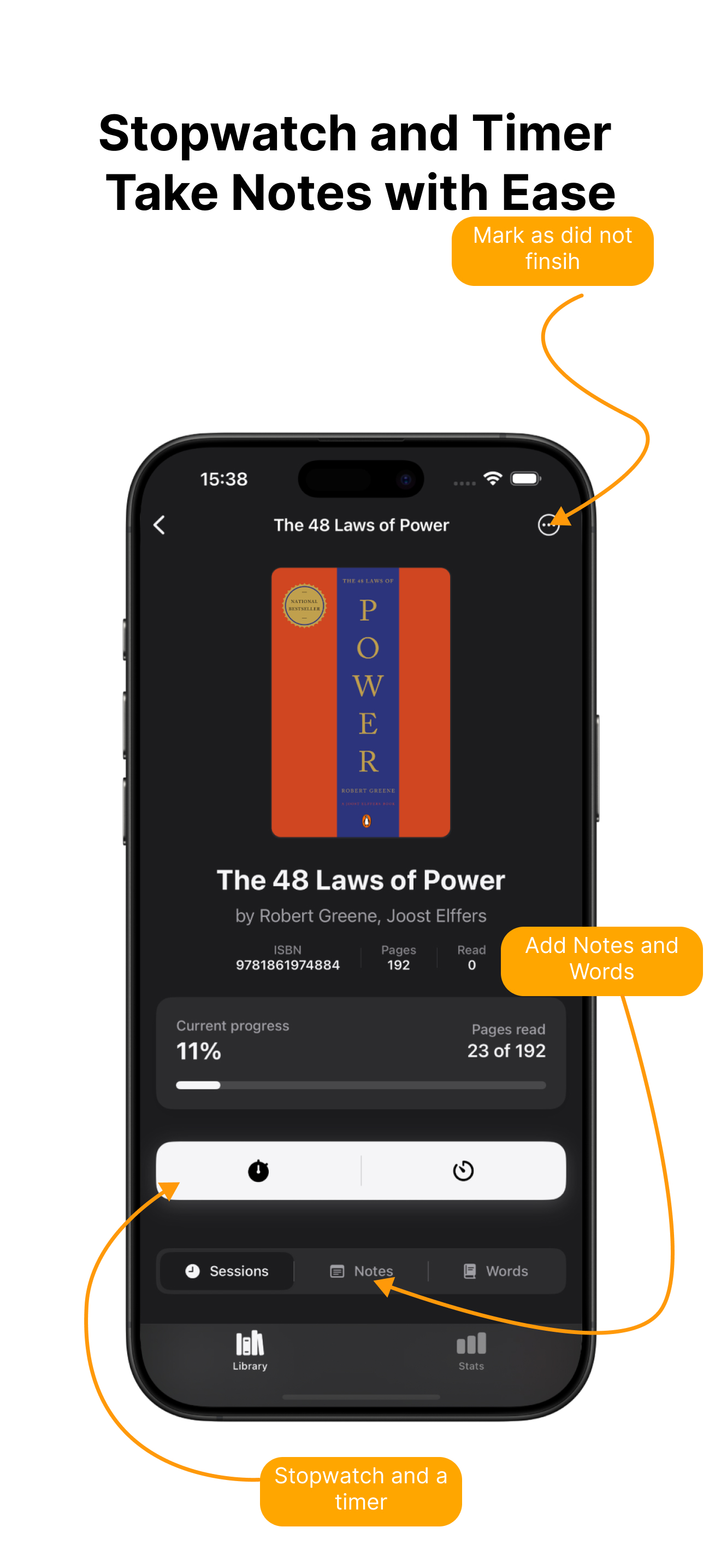 Book Tracker App reading tracker interface – Frame 23